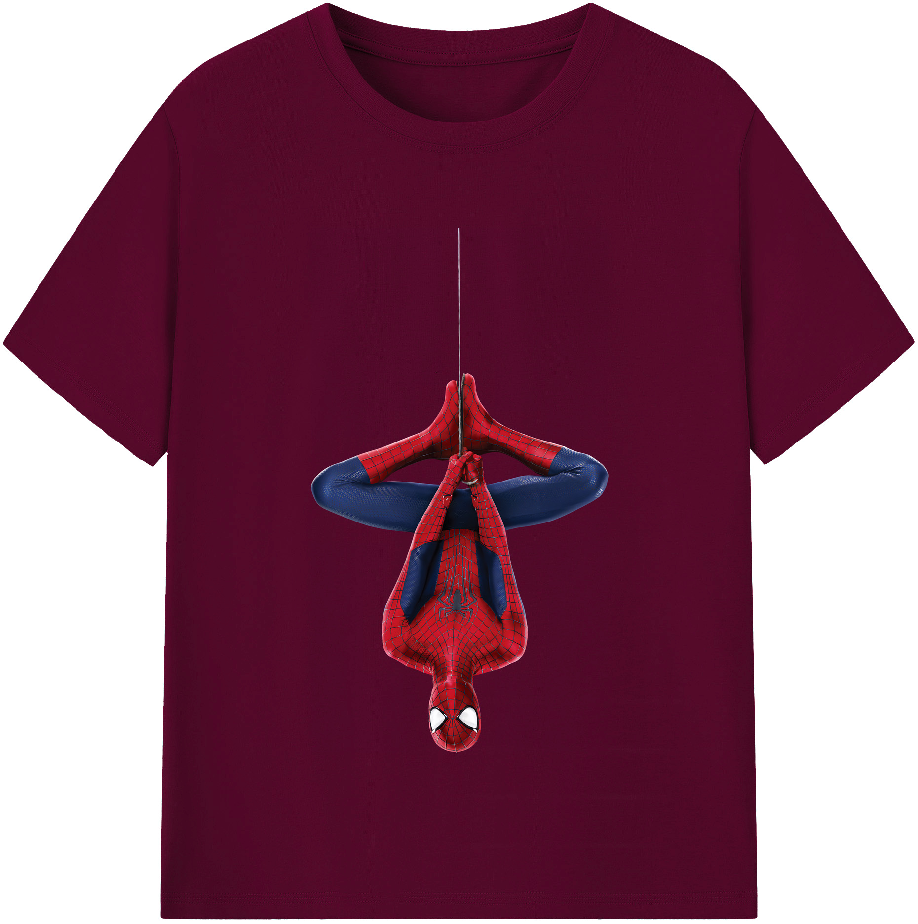 （画像用） Spider Man スパイダーマン レディースカジュアルプリントTシャツ（綿100％）